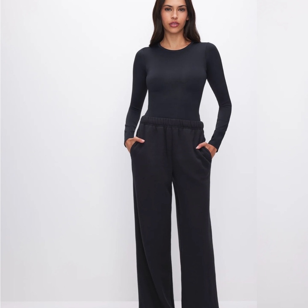 Good American Black Bodysuit